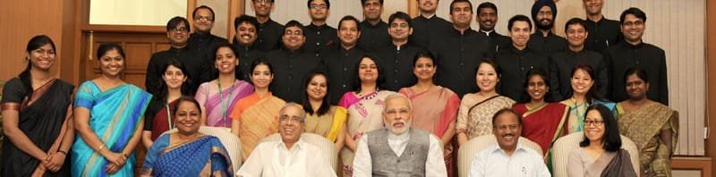 The Officer Trainees of the 2012 batch of Indian Foreign Service calling on...