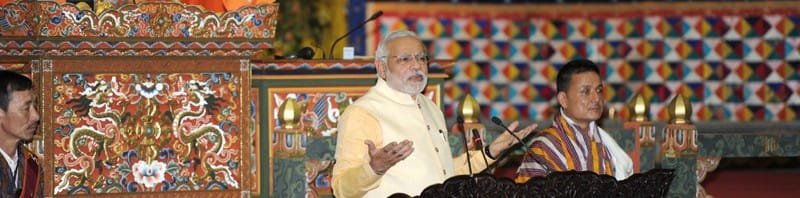The Prime Minister, Shri Narendra Modi addressing the Joint Session of the Parliament of Bhutan, in Thimphu, Bhutan
