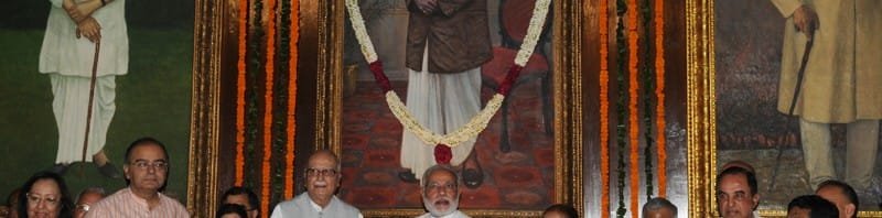 The Prime Minister, Shri Narendra Modi, the Speaker, Lok Sabha, Smt. Sumitra...