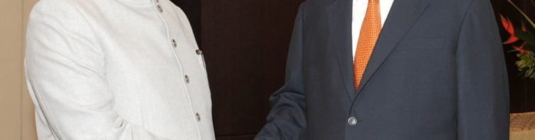 The Prime Minister, Shri Narendra Modi at a bilateral meeting with the...