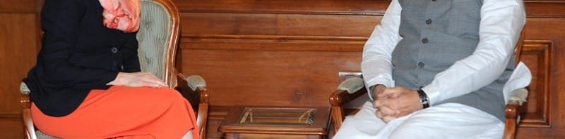 The COO Facebook, Ms. Sheryl Sandberg calling on the Prime Minister, Shri Narendra..