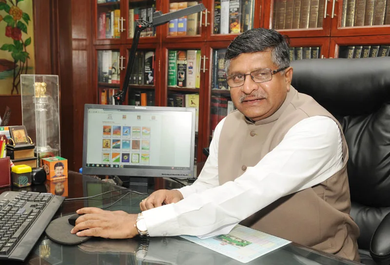The Union Minister for Communications & Information Technology and Law &…