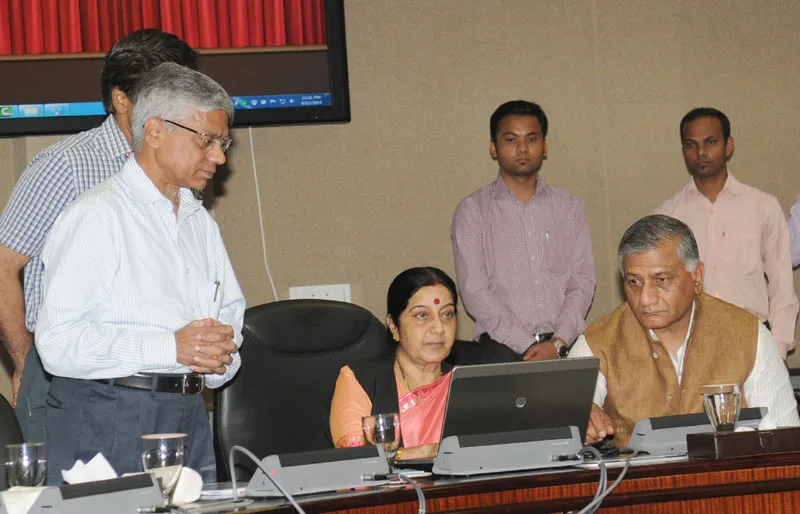 The Union Minister for External Affairs and Overseas Indian Affairs, Smt. Sushma..