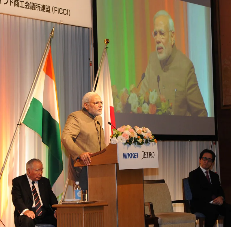 The Prime Minister, Shri Narendra Modi delivering the keynote address, at a…