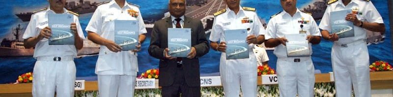 The Defence Secretary, Shri R.K. Mathur, the Chief of Naval Staff, Admiral...