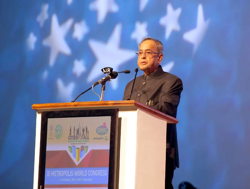 The President, Shri Pranab Mukherjee addressing at the closing ceremony of …
