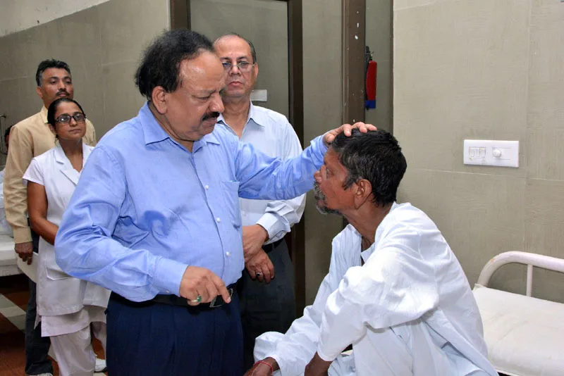 The Union Minister for Health and Family Welfare, Dr. Harsh Vardhan interacting …