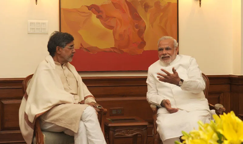 The Nobel Peace Prize awardee from India, Shri Kailash Satyarthi calling on the…