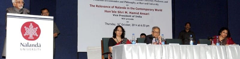 The Vice President, Shri Mohd. Hamid Ansari addressing at the Nalanda Distinguished Lecture function on “Relevance of Nalanda in the Contemporary World”, in New Delhi