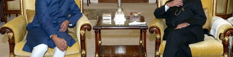 The President, Shri Pranab Mukherjee meeting the Vice President, Shri Mohd. ..