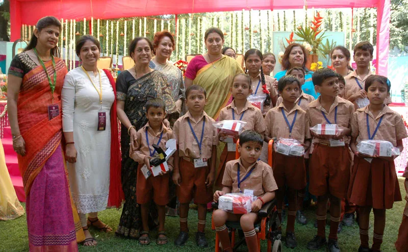 The Union Minister for Human Resource Development, Smt. Smriti Irani with the…