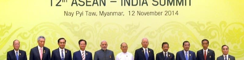 The Prime Minister, Shri Narendra Modi in a group photo with the Heads of State...