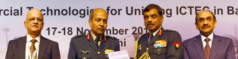 Lt. Gen. Philip Campose, VCOAS, releasing the Defcom journal, at the inauguration...