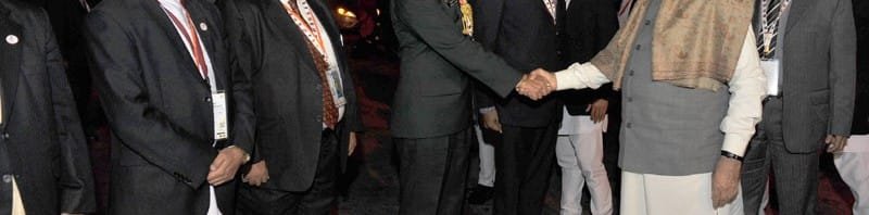 The Prime Minister, Shri Narendra Modi being given the ceremonial farewell on his departure from Nepal