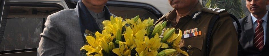 KIREN RIJIJU ,MINISTER OF STATE ,HOME VISITS DELHI POLICE HEAD QUARTERS