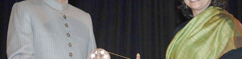 The Vice President, Shri Mohd. Hamid Ansari being presented a memento, at the ..