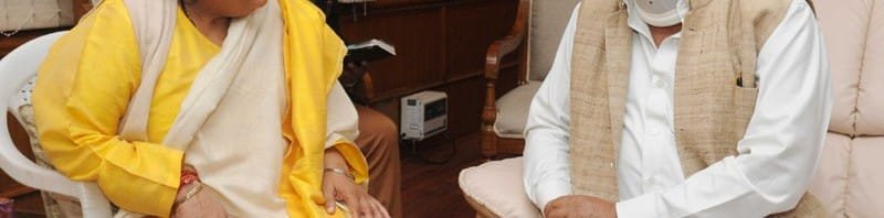 The Chief Minister of Uttarakhand, Shri Harish Rawat calling on the Union Minister...