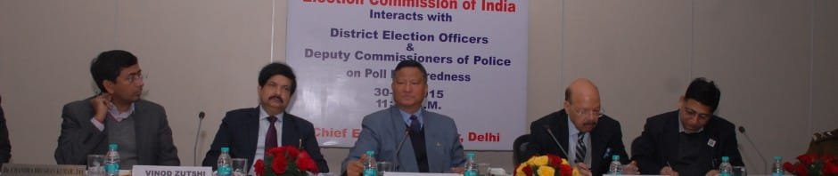 ELECTION COMMISSION OF INDIA HOLDS MEET FOR DELHI ASSEMBLY ELECTIONS 2015 WITH ALL DEOs/DCPs