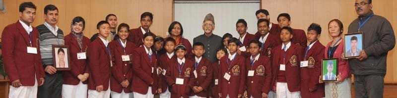 The Vice President, Shri Mohd. Hamid Ansari in a group photo with the..