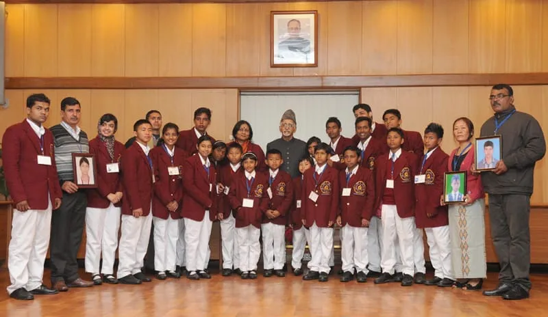 The Vice President, Shri Mohd. Hamid Ansari in a group photo with the..