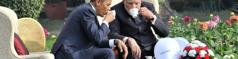 The Prime Minister, Shri Narendra Modi in ‘One on One’ Talks on the tea with ..