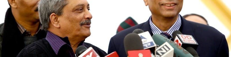 The Union Minister for Defence, Shri Manohar Parrikar addressing at the ...