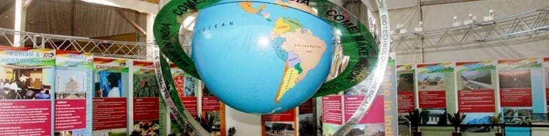 A view exhibition of the ‘Pride of India Expo’ a mega science & technology exhibition, in Mumbai