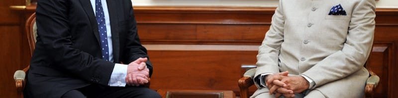 The Global CEO, Unilever, Mr. Paul Polman calls on the Prime Minister, Shri Narendra Modi, in New Delhi