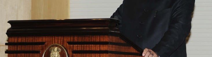 The Prime Minister, Shri Narendra Modi delivering his address at...