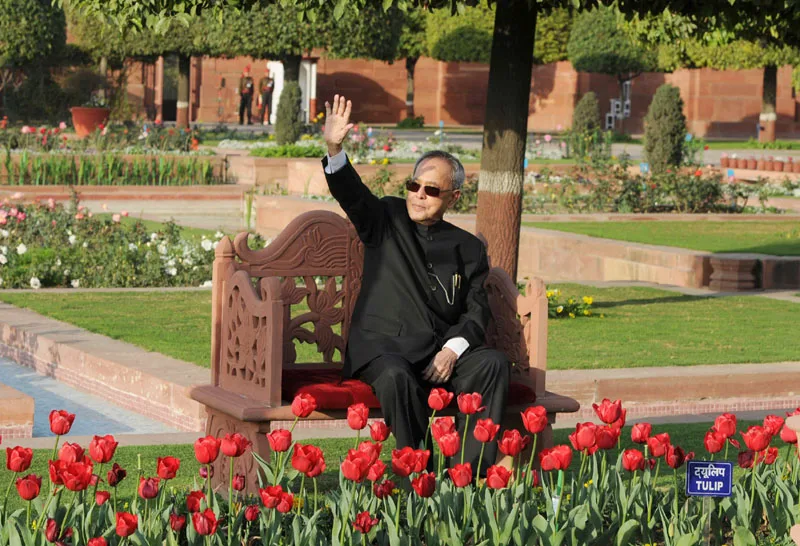 The President, Shri Pranab Mukherjee opens the annual “Udyanotsav” of the Mughal Gardens of ..