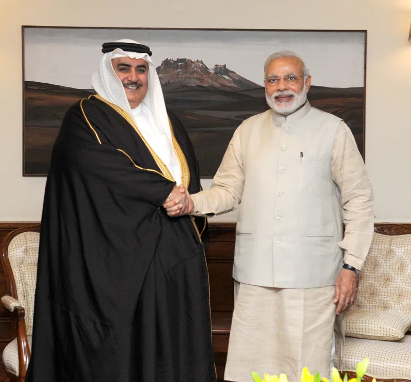 The Prime Minister, Shri Narendra Modi meeting the Foreign Minister of Bahrain,..
