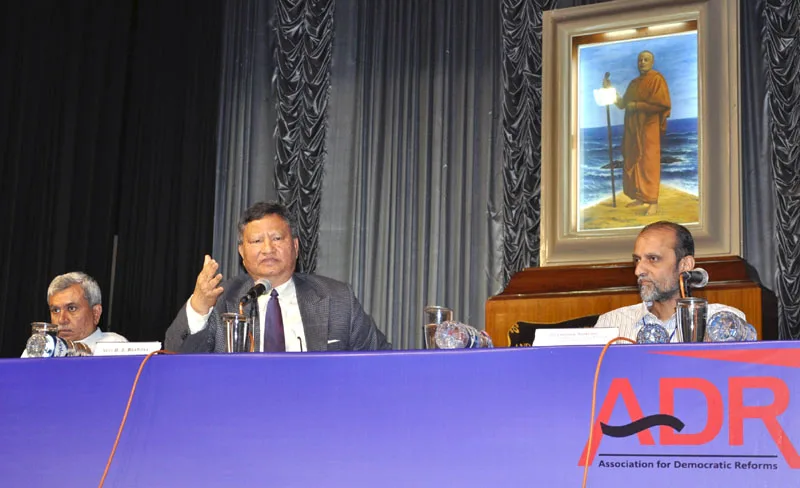 The Chief Election Commissioner, Shri H.S. Bramha interacting with media persons at..
