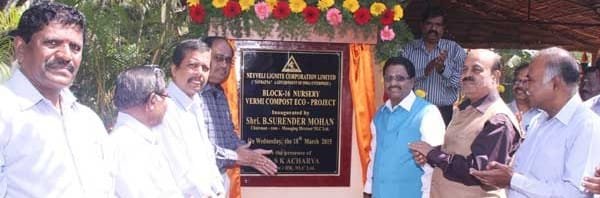 B. SURENDER MOHAN,CMD ,NEYVELI,INAUGRATES VERMICOMPOST-ECO ..