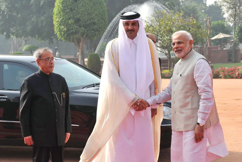 The Emir of the State of Qatar, His Highness Sheikh Tamim Bin Hamad Al-Thani being..