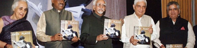 The Vice President, Shri Mohd. Hamid Ansari releasing a book entitled “Faces and Places”, ..