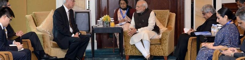 The Emeritus Senior Minister of Singapore, Mr. Goh Chok Tong calls on the ..