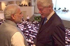 The former President of USA, Mr. Bill Clinton meeting the..