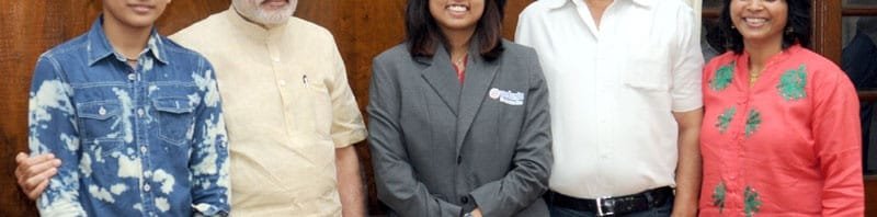 Indian open-water swimmer, Bhakti Sharma calling on the Prime Minister, Shri Narendra Modi, in New Delhi
