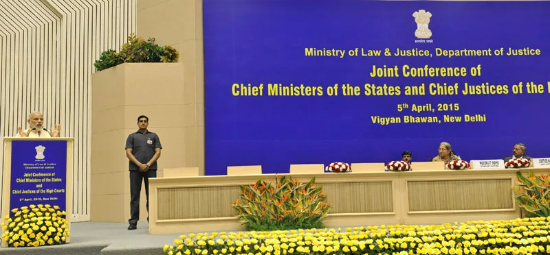 The Prime Minister, Shri Narendra Modi addressing at the “Joint Conference of Chief Minister..