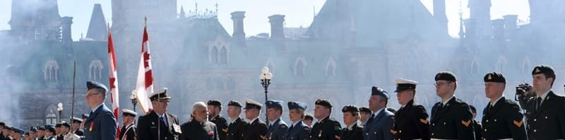 The Prime Minister, Shri Narendra Modi receiving the Guard of Honour, during..