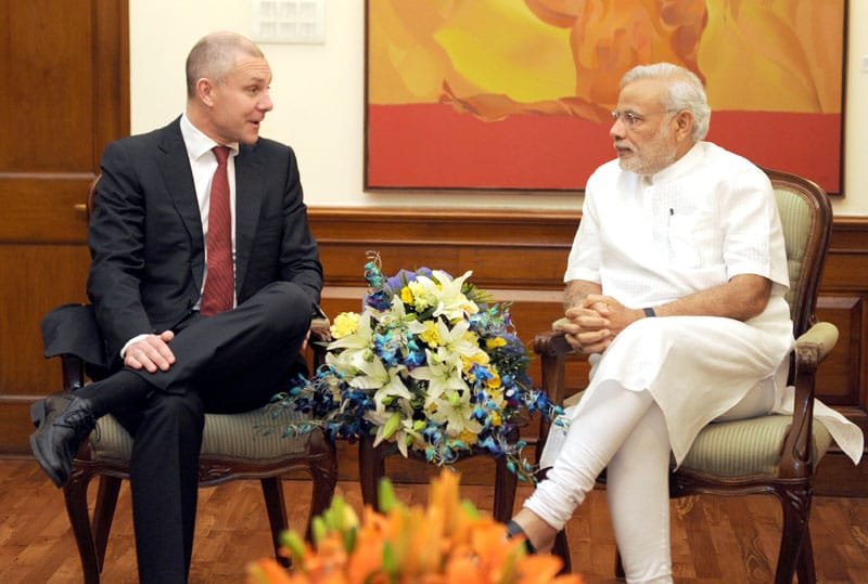 The Global President & CEO, Sandvik Asia Pvt. Ltd., Mr. Olof Faxander calls on the ..