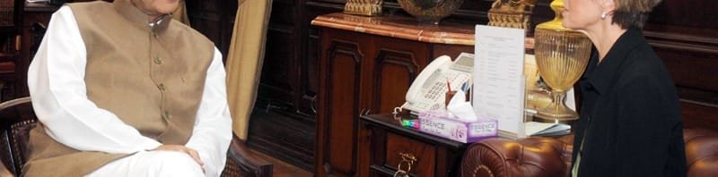 The Minister of Foreign Affairs, Australia, Ms. Julie Bishop calling on the..