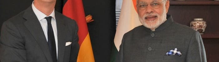 The CEO (Des.), Allianz, Mr. Oliver Baete meeting the Prime Minister, Shri Narendra Modi, at Berlin, in Germany