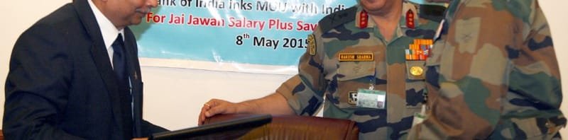The Adjutant General, Lt. Gen. Rakesh Sharma witnessing the signing of an MoU..