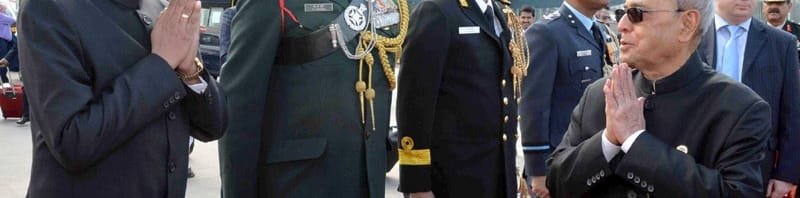 The President, Shri Pranab Mukherjee being seen off on his departure from Moscow, in Russia