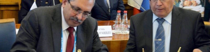 The President, Shri Pranab Mukherjee witnessing the Signing of Agreement between the ..