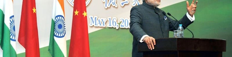 The Prime Minister, Shri Narendra Modi addressing at the launch of the Centre for Gandhian..