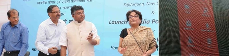 The Union Minister for Communications & Information Technology, Shri Ravi Shankar Prasad launching..