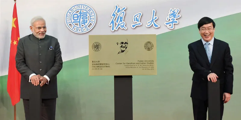 The Prime Minister, Shri Narendra Modi at the launch of the Centre for Gandhian and..