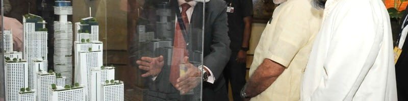 The Prime Minister, Shri Narendra Modi being briefed about the Smart Cities Mission, ..